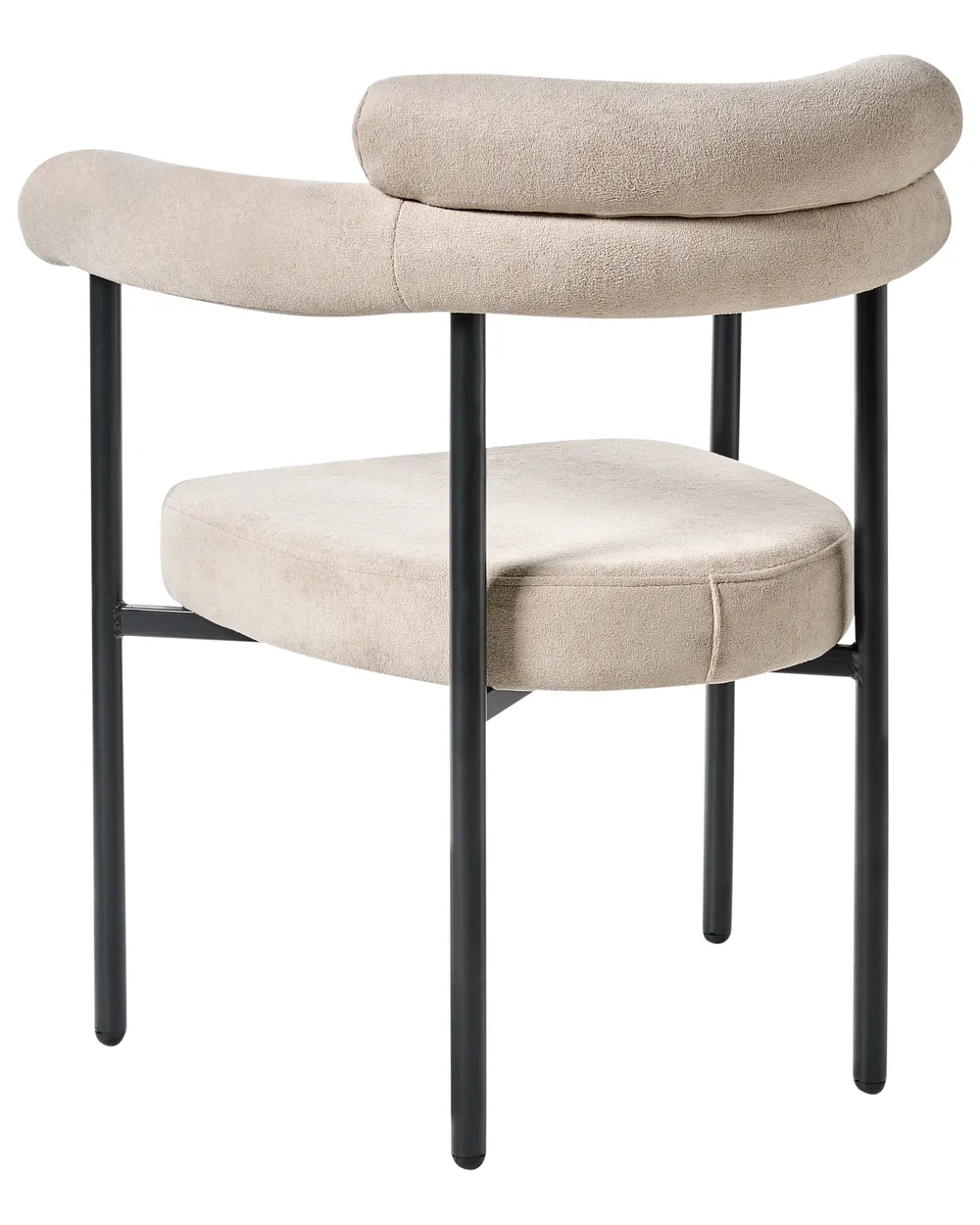 Set of 2 Dining Chairs LYNEY Fabric Beige_992771