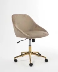 Desk Chair BARDSDALE Velvet Taupe_1166730