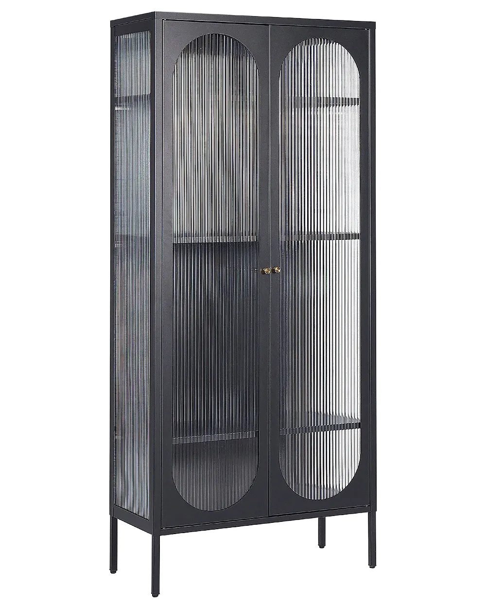 Vitriini FOXTON 80 cm Metalli Musta