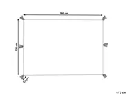 Pläd MUNGER Bomull 130 x 180 cm Beige_829274