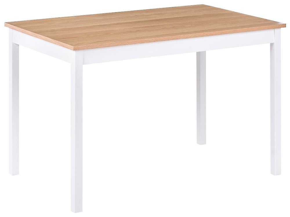 Ruokapöytä HOUSTON Vaalea tammiviilu 120 cm 75 cm