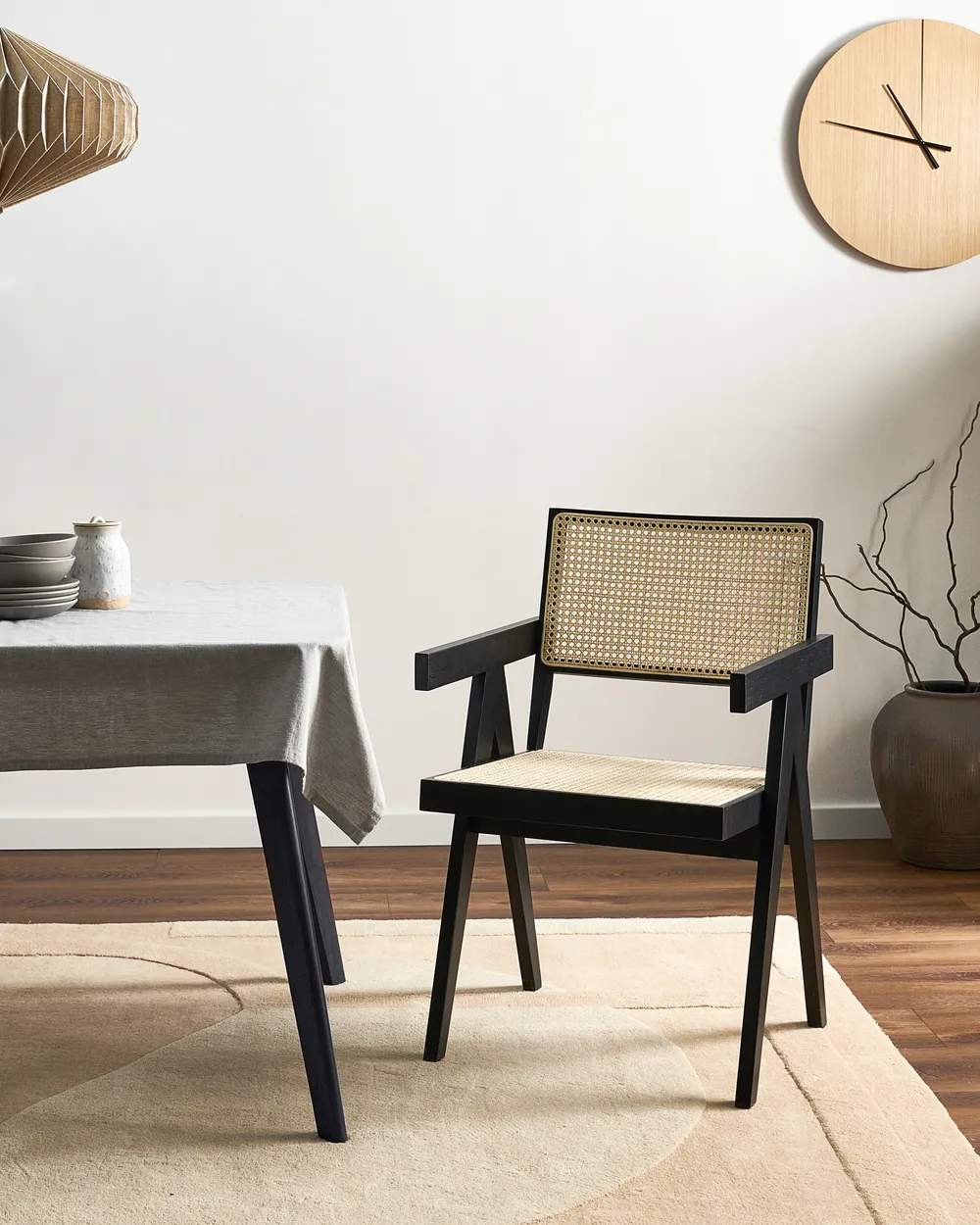 Dining Chair WESTBROOK Wood Black