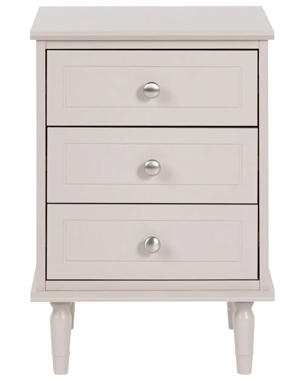 Sängbord med 3 lådor OBERON Beige_1135064
