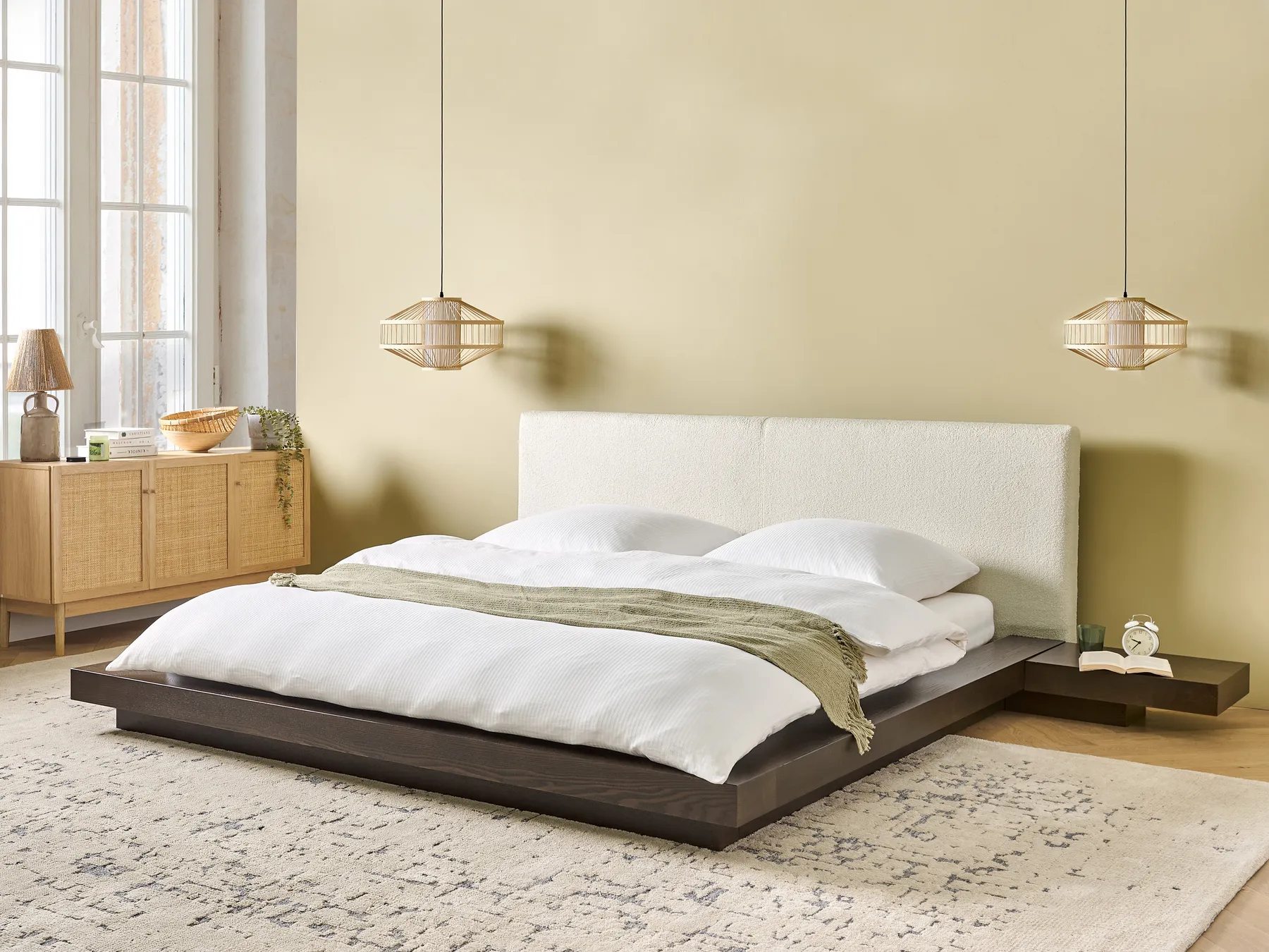 Waterbed Boucle ZEN 180 x 200 cm (EU Super King) Dark Ash Wood_931519