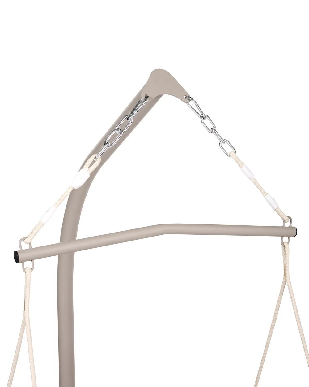 Hanging Chair with Stand ALGHERO Metal Brown_1094847