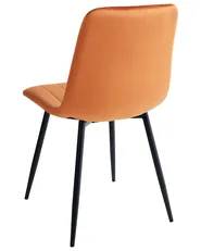 Ruokatuolisetti 4 kpl KALISPELL Sametti Oranssi_966707