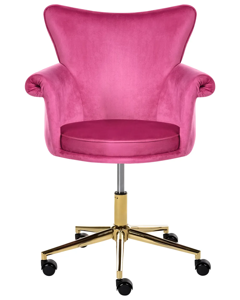 Desk Chair VELENCIA Velvet Fuchsia Pink_1062249