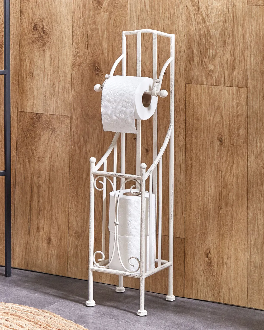 Toilet Paper Holder BRISA Metal White