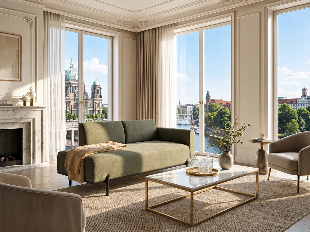 Schäslong SAVASSE Konstlinne Grön_1156490
