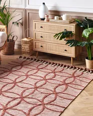 Rug KIRSEHIR Red 160 x 230 cm Cotton_839683