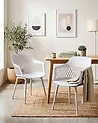 Set of 2 Dining Chairs ALMIRA Light Grey