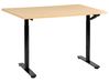 Manual Adjustable Standing Desk DESTINAS 120 cm 72 cm Black/ Light Brown