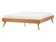 Bed without Headboard BERRIC 140 x 200 cm (EU Double) Natural Ash Wood_912526