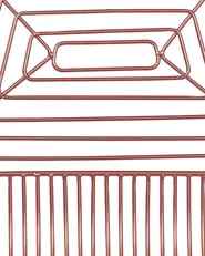 Set med 2 matstolar BEATTY Metall Roséguld_868402