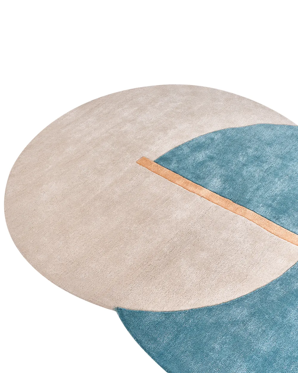 Rug AYUJ Beige/ Blue 160 x 230 cm Viscose_1059487