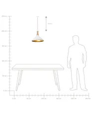Pendellampa LIARD Metall Vit_751712