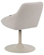 Dining Chair Swivel WESTMINSTER Fabric Light Beige_1120495