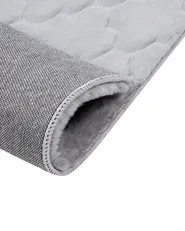 Faux Fur Rug GHARO Grey 80 x 150 cm_858613