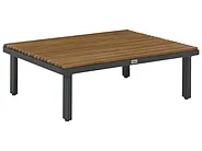 Sofabord til hagen FIVIZZANO 70 cm 90 cm Akasietre Mørkegrå_1150986
