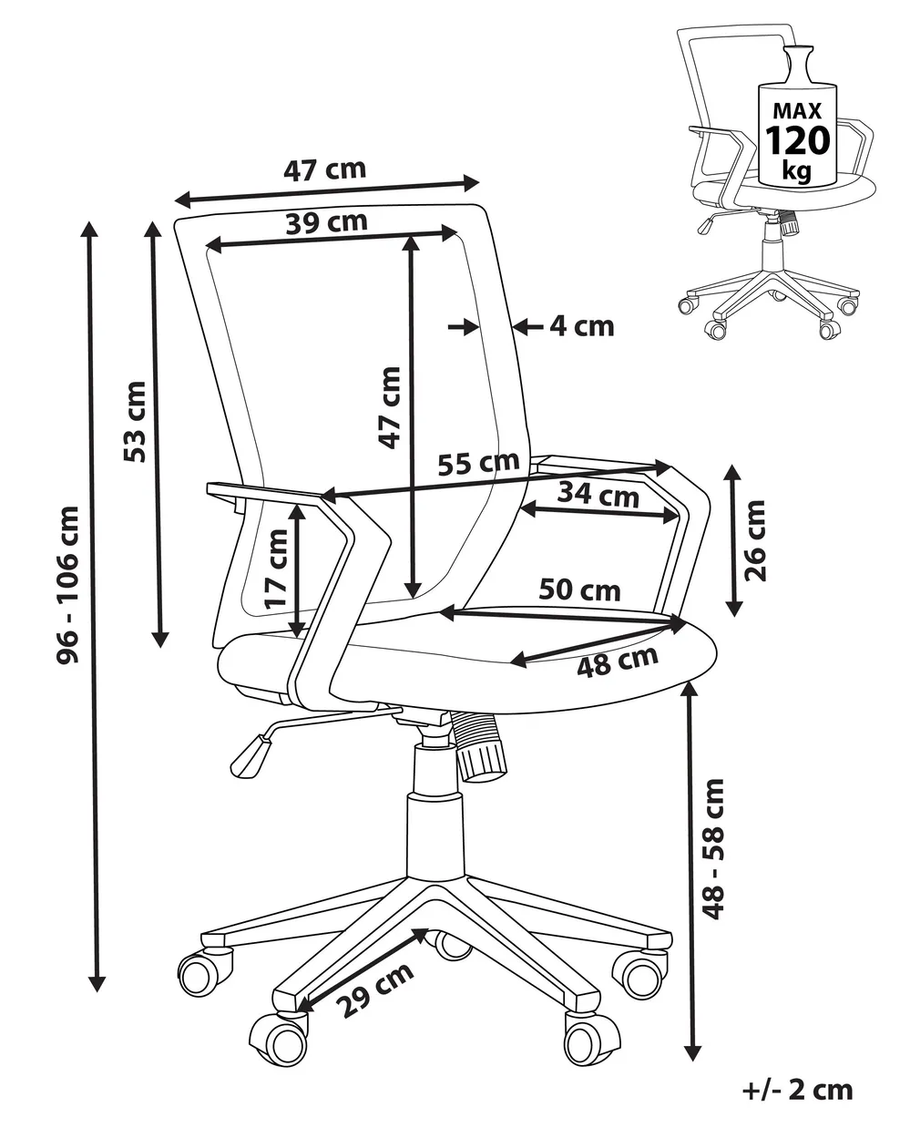 Office Chair RELIEF Red_680344