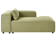 Left-Hand Chaise Longue BRANDE Fabric Light Green_1023619