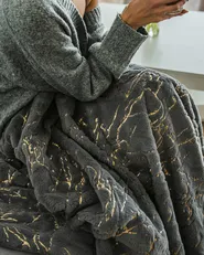 Blanket GODAVARI 130 x 180 cm Grey_858112