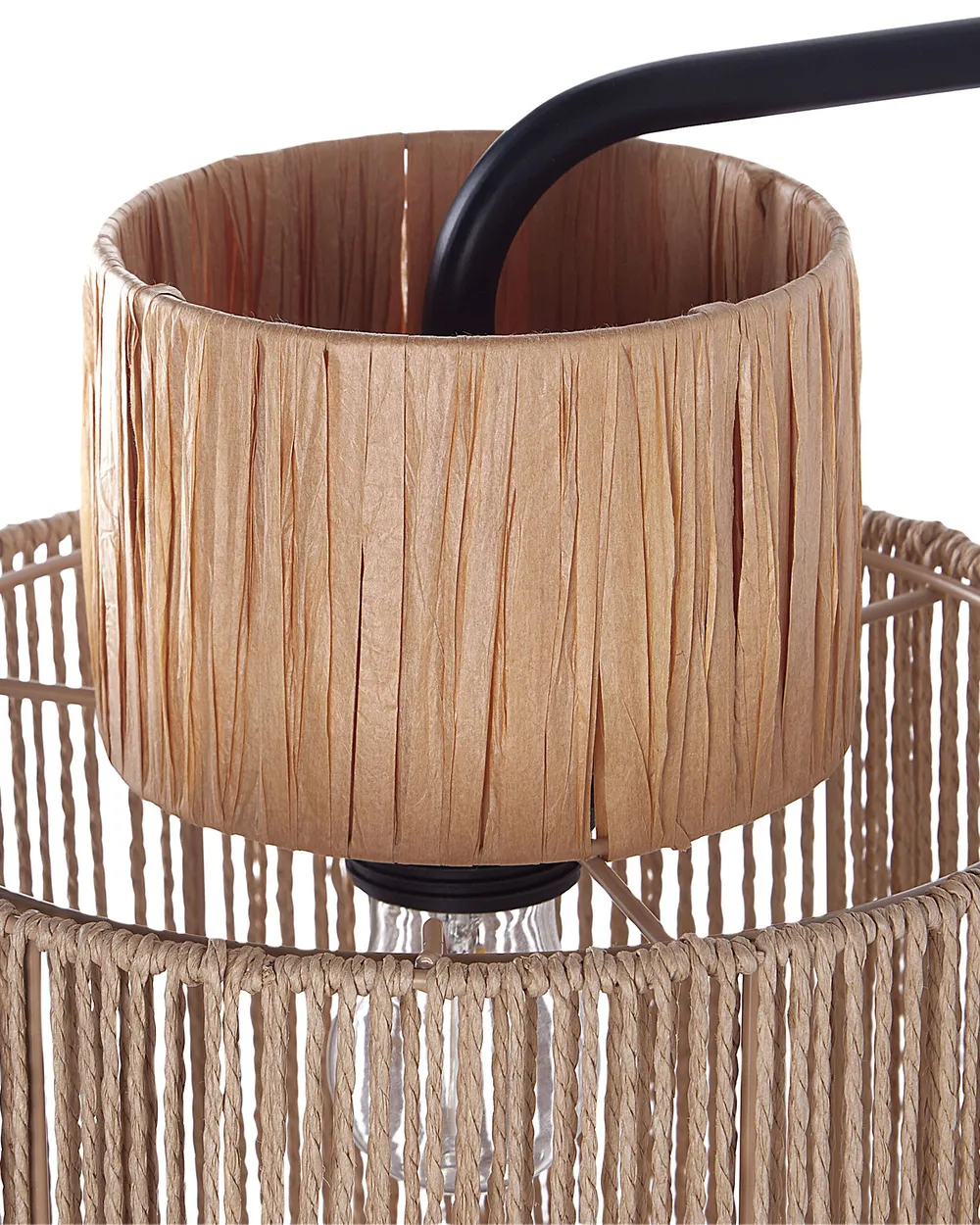 Set of 2 Wall Lamps JAMMA Paper Rope Natural_899949