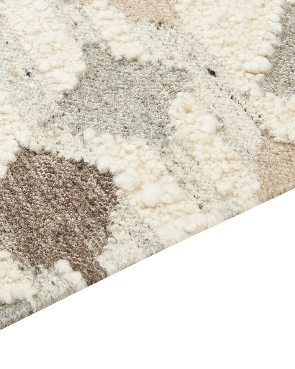 Rug KAGHTSRASHEN Beige 160 x 230 cm Kilim Wool_859889