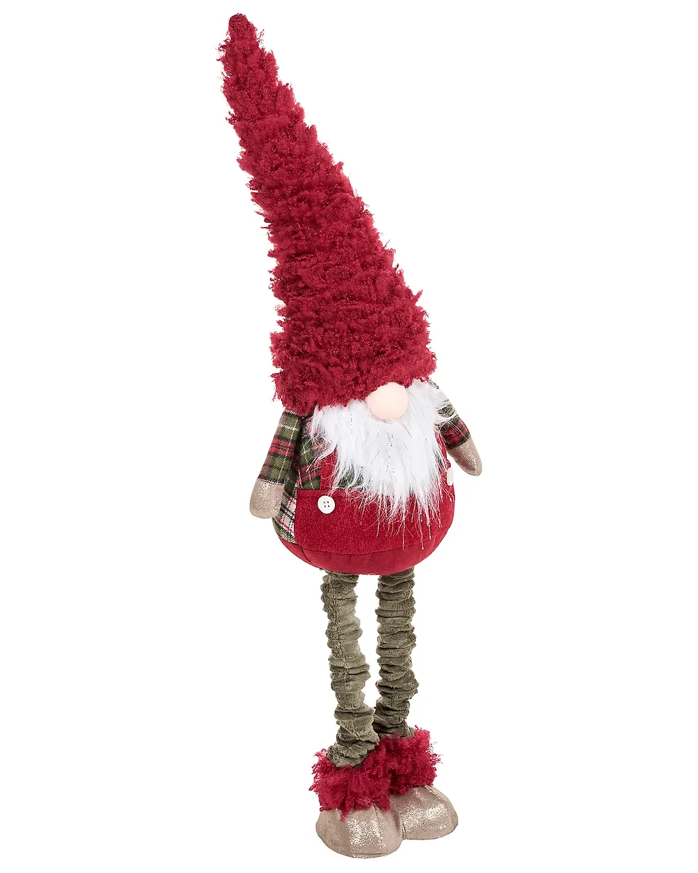 Set of 2 Christmas Decorations SARAMO 70/71-102 cm Gnome Red_1175448