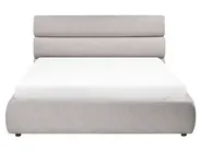 Ottoman Bed BONIFACIO Faux Linen Grey 160 x 200 cm (EU King Size)_1064281