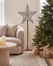Ulkokoriste LED-valo SANNAN 110 cm Tähti Musta_1148678
