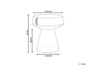 Side Table LAGUNA Glass Dark Brown_1087563