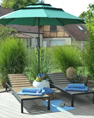 Parasoll 285 cm BIBIONE Smaragdgrön_937488