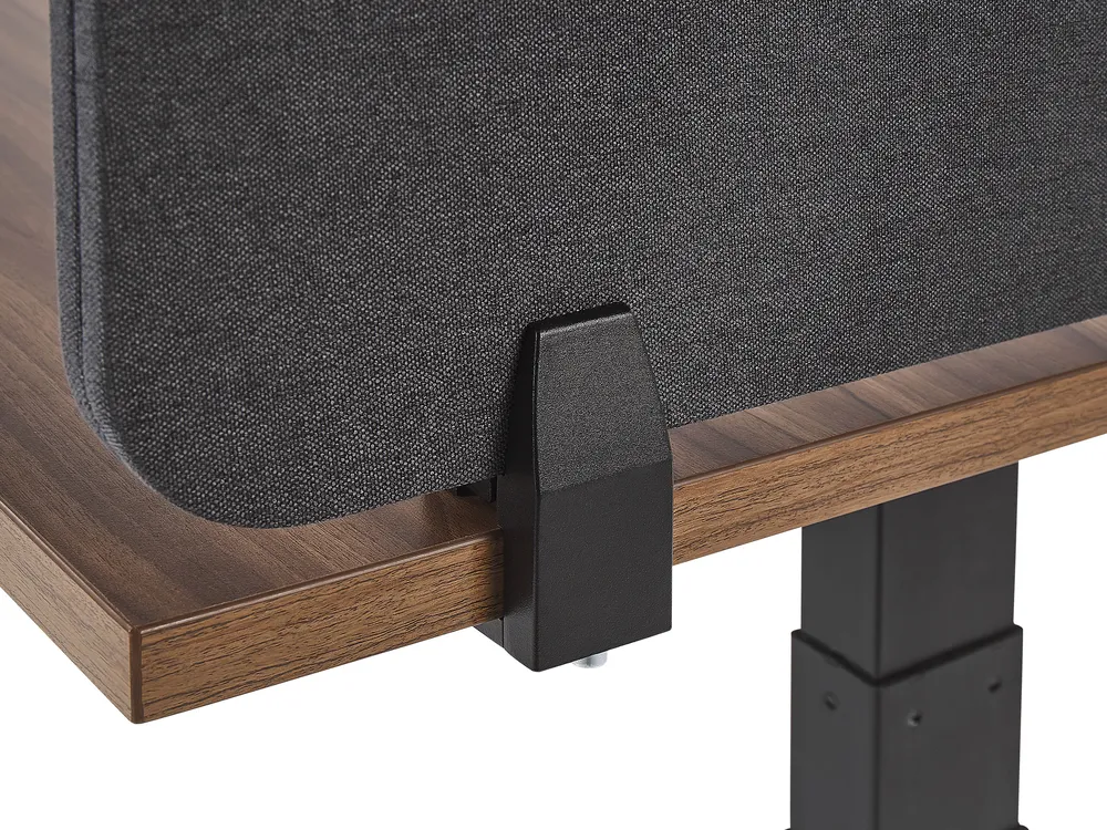 Desk Screen WALLY 120 x 40 cm Dark Grey_1041409