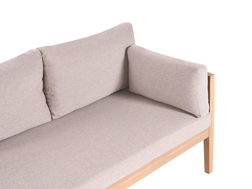Garden Lounge Set with Table 3 Seater TALLA Acacia Wood Light Brown_1153674