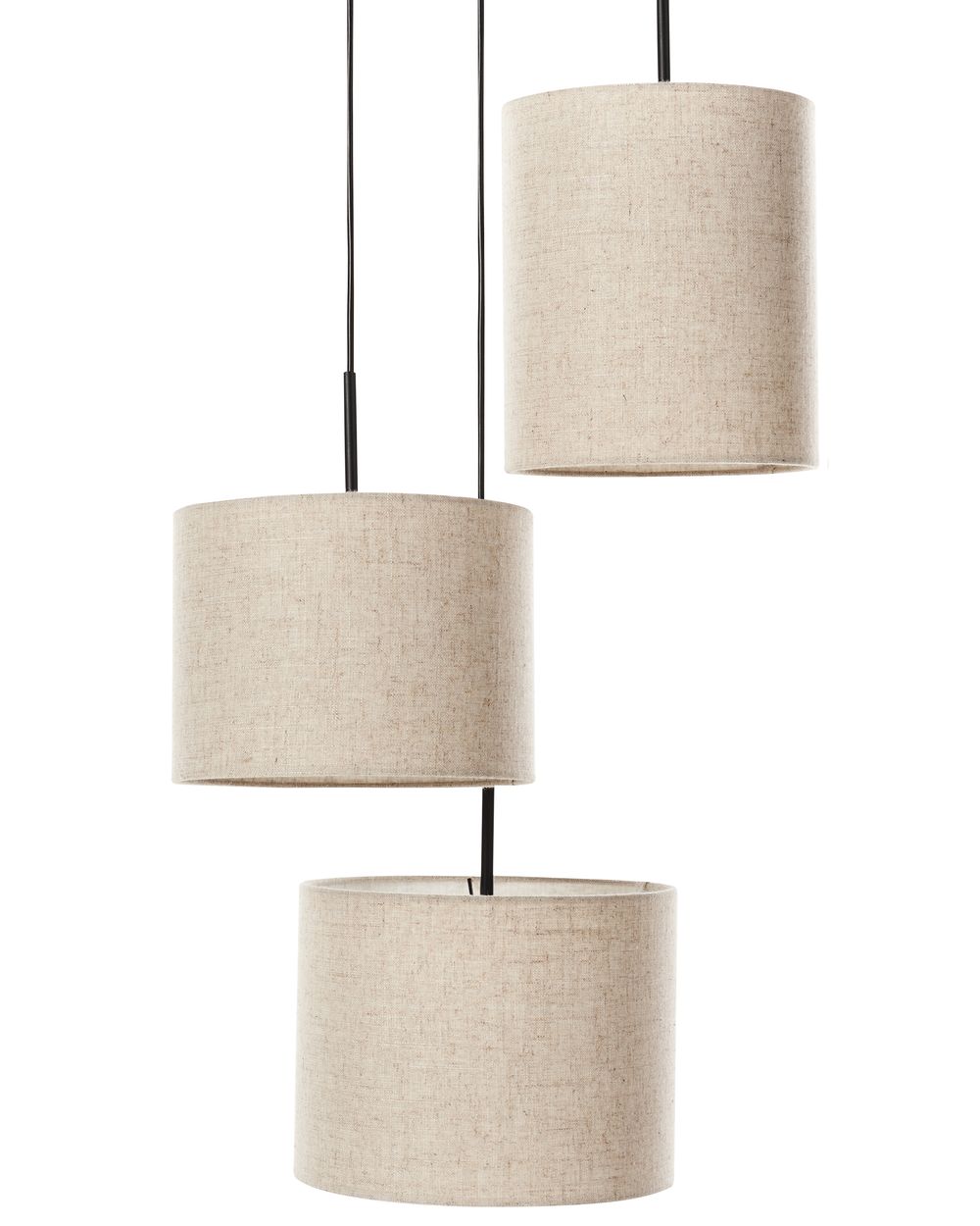 Pendellampa PARGUAZA Linne Ljusbeige