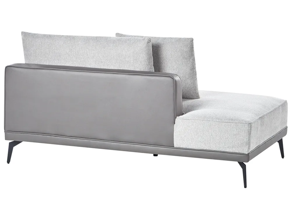 Corner Sofa 3 Seater MYKEN Fabric Light Grey Left Hand_952065