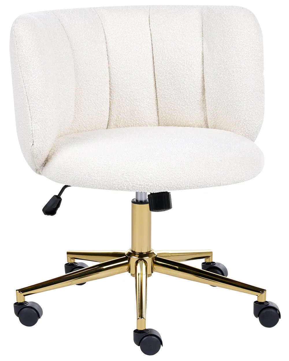 Desk Chair PELORA Boucle White_1085768