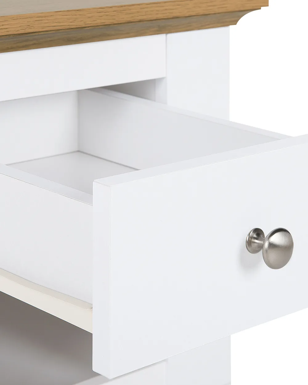 Sängbord med förvaringslåda WINGLAY Vit_756326