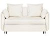 Sofa Bed 2 Seater HOVIN Fabric Light Beige