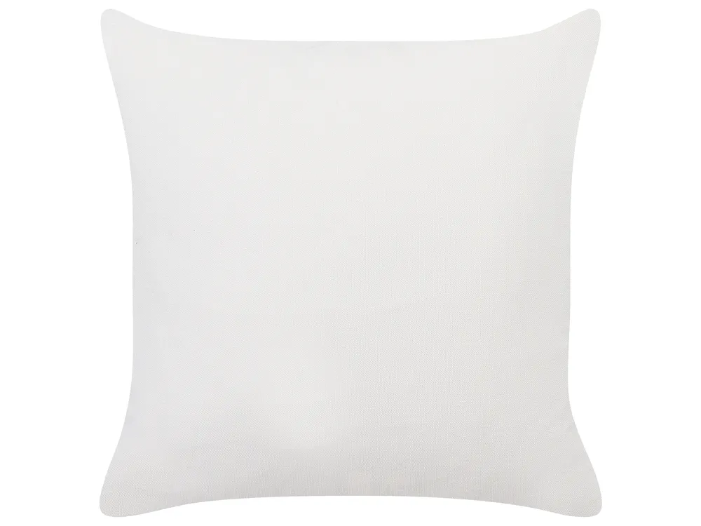 Set med 2 prydnadskuddar SILPHIUM 45 x 45 cm Bomull Brun Abstrakt tryck_857867