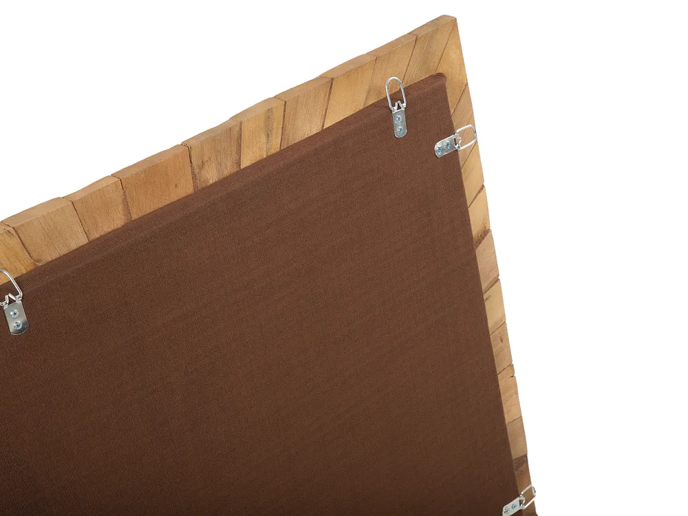 Wall Decor CANCUN Teak Wood 70 cm Brown_728896