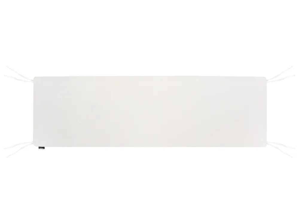 Trädgårdsbänk med dyna MARLBORO 180 cm Akaciaträ Off-White_1153627