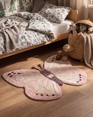 Kids Rug GRAYLING Pink 90 x 120 cm Cotton_1107734