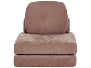 Single Sofa Bed OLDEN Chenille Brown_980892