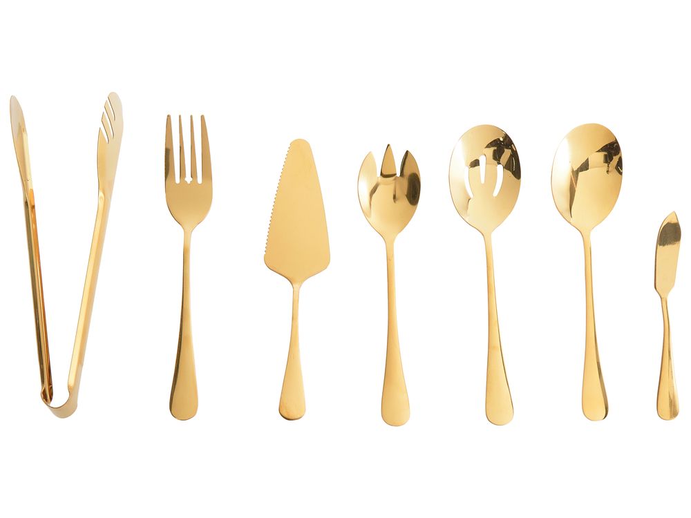 7-delars set med köksredskap ZITI Guld