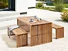 Garden Dining Table SULZANO 180 cm 90 cm Acacia Wood Brown