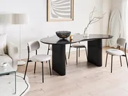 Dining Table PEERY Black 198 cm 93 cm_993624