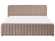 Säng med förvaring LUNAN Bouclé Taupe 180 x 200 cm_1048587