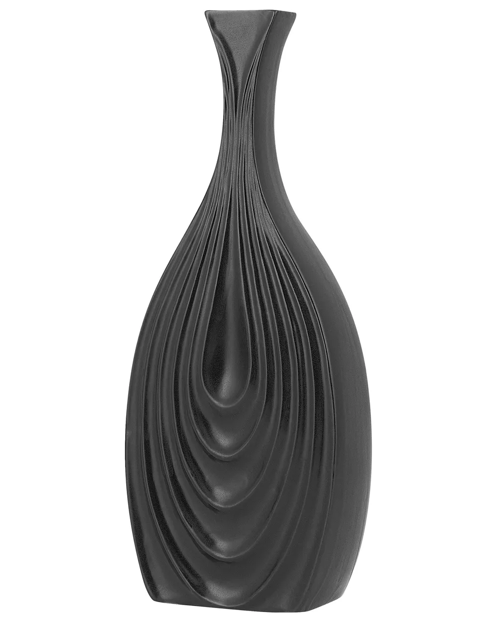 Decorative Vase THAPSUS 39 cm Ceramic Black_734292